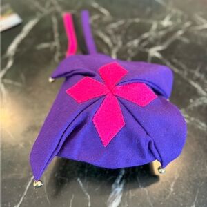 Vibrant Kids Jester Hat in Purple and Pink